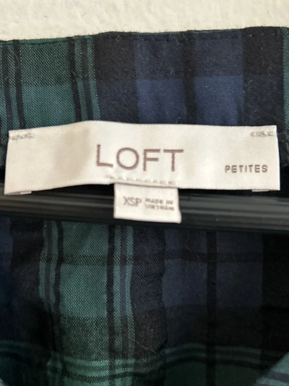 LOFT plaid puff